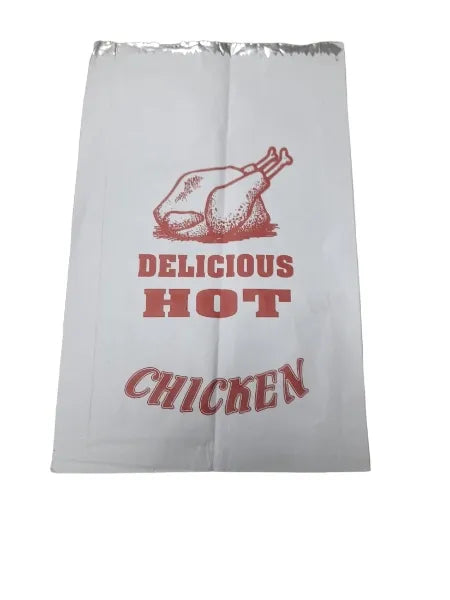 Large Flat Foil Chicken Bags (200x250x360mm) (500)
