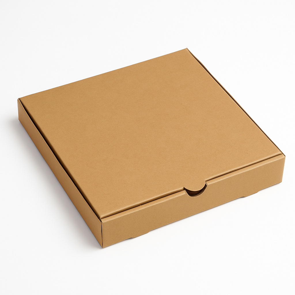 10-inch kraft corrugated pizza box