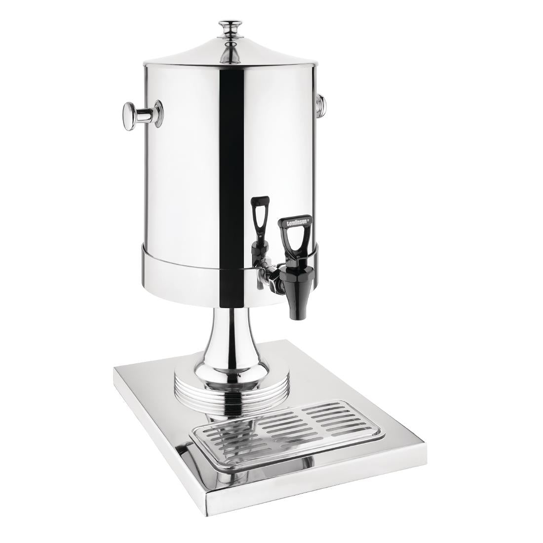 Olympia 6.5 litre stainless steel milk dispenser with tap