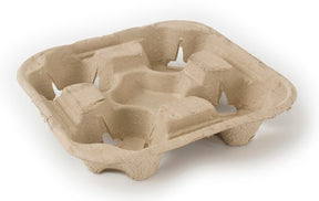 4 Cup Carry Tray (Pulp) - Emerald Hygiene Stores