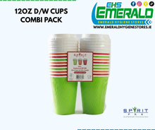 Load image into Gallery viewer, 12oz Embossed PE DW Hot Cups &amp; Lids Combi Pack
