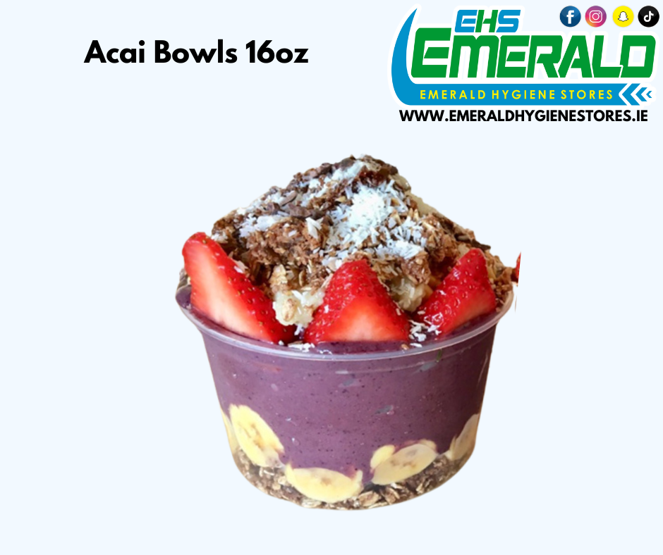 Acai Bolws 16oz - 500 Per Case