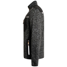 Load image into Gallery viewer, JCB Essington II Full Zip Grey Marl Knitted Jumper Fleece
