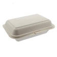 Leafware 1000ml bagasse sugarcane clamshell food box 9 x 6 inch