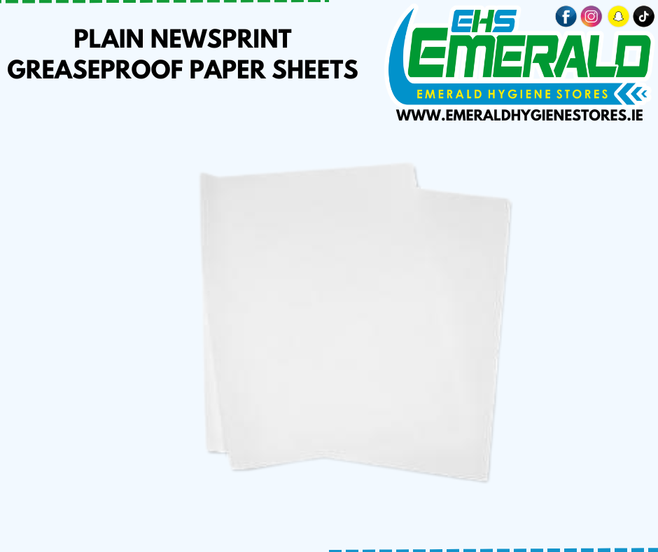 PLAIN NEWSPRINT GREASEPROOF PAPER SHEETS 18 X 24 INCH