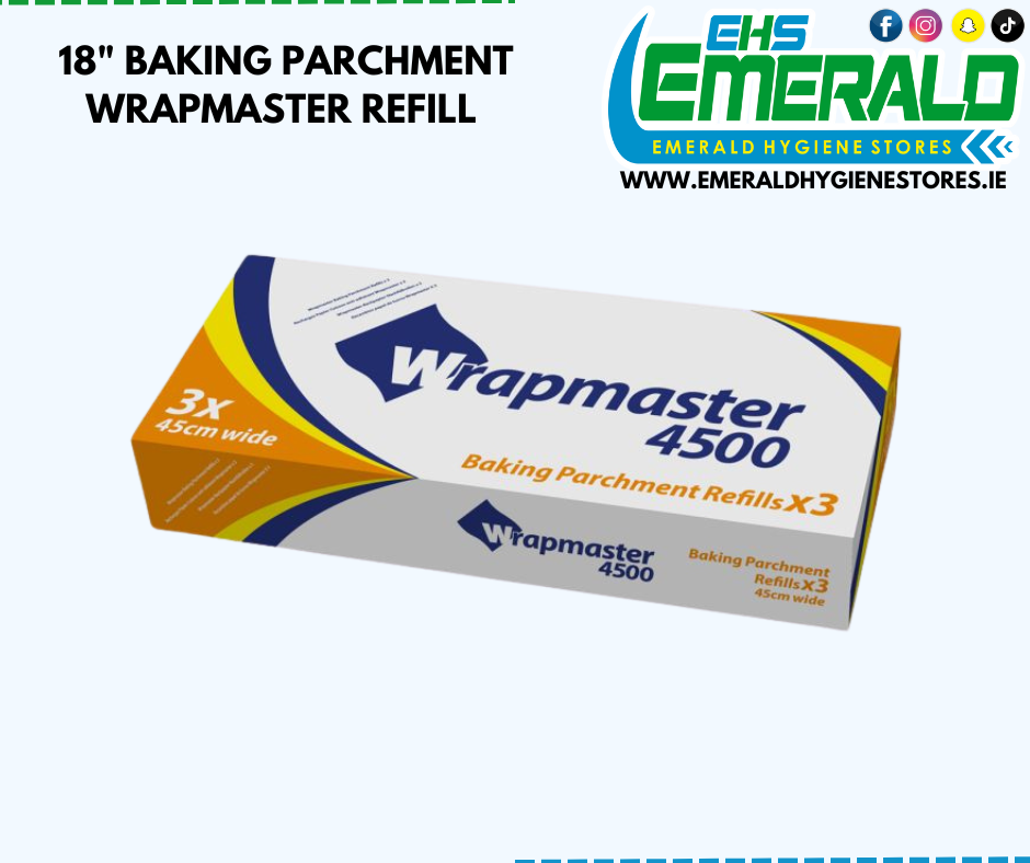 18" BAKING PARCHMENT WRAPMASTER REFILL (W)450mm (L)500m