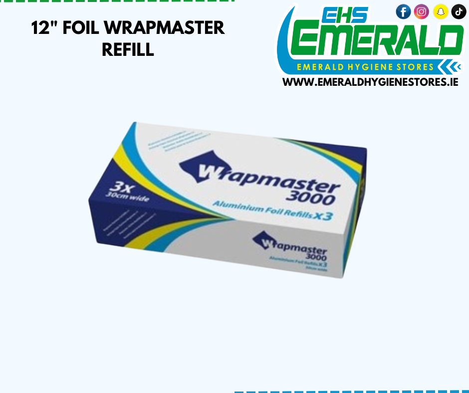 12" FOIL REFILL WRAPMASTER - (W)300MM (L)90M
