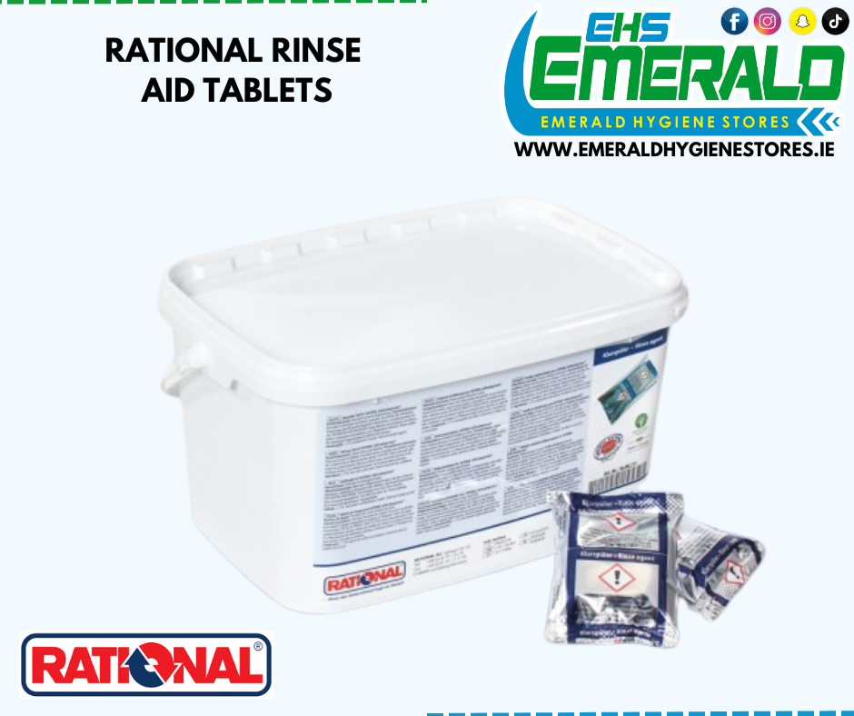 Rinse Aid Tablets for Rational Oven, Box of 50's