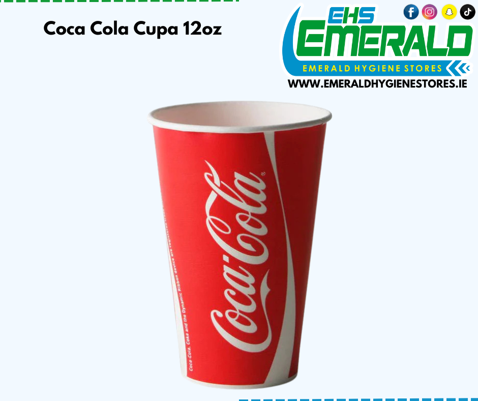 Coca Cola Cups 12oz -2000 Per Case