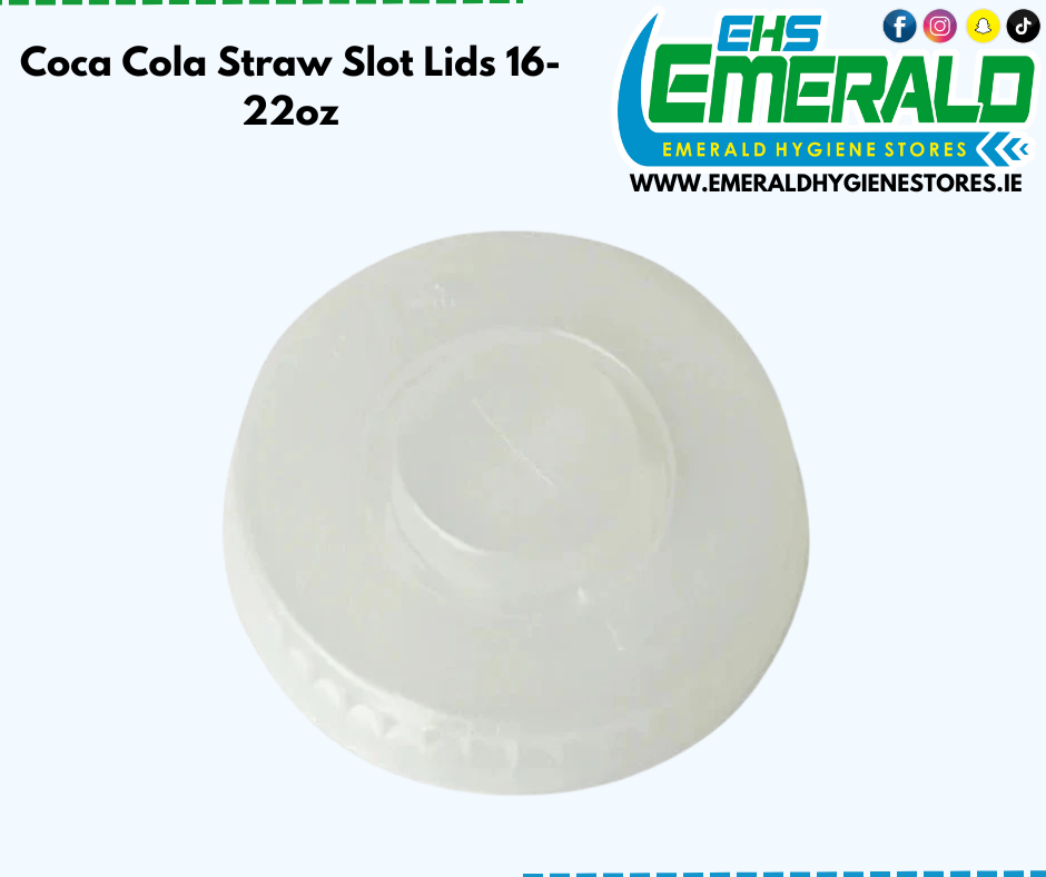 Coca Cola Straw Slot Lids 16-22oz - 1000 Per Case