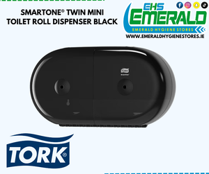 TORK SMARTONE® MINI TWIN TOILET ROLL DISPENSER - BLACK