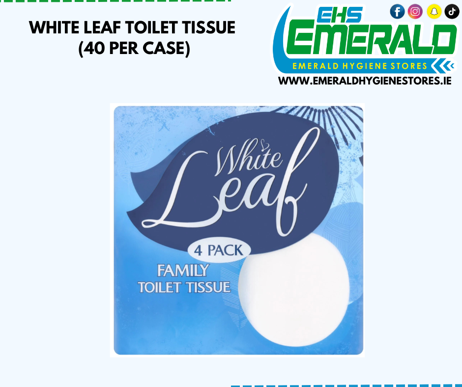 White Leaf Family Toilet Tissue 2 Ply ( 10 X 4 PACK)