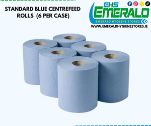 Blue Centrefeed Rolls Standard (6 Pack)