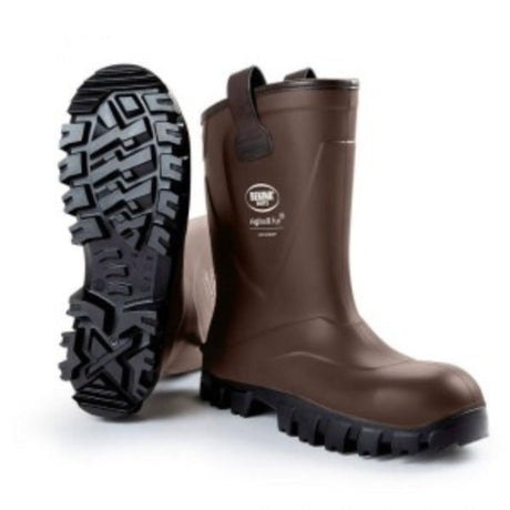 Bekina RigliteX safety boot front view with reinforced steel toe cap