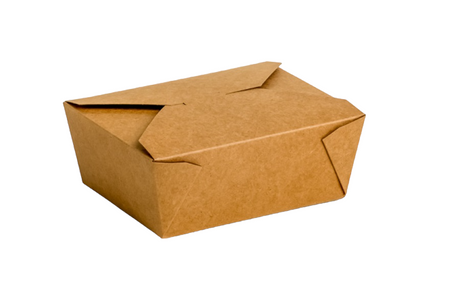 No.8 Kraft Biobox Containers 152x120x63mm (45oz) (6x50)