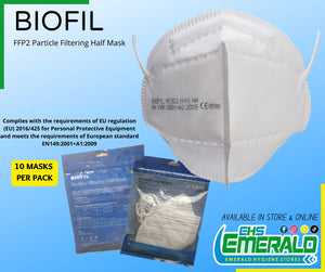 Biofil FFP2 Particle Filtering Half Mask - 10 PACK