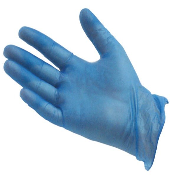 Blue Vinyl Gloves Powder Free