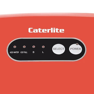 Countertop Manual Fill Ice Machine Red - Caterlite