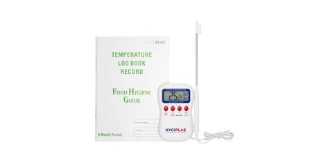 Hygiplas Multistem Thermometer and Temperature Log Book S595