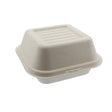 Leafware 6 inch sugarcane bagasse burger box, 400 per case
