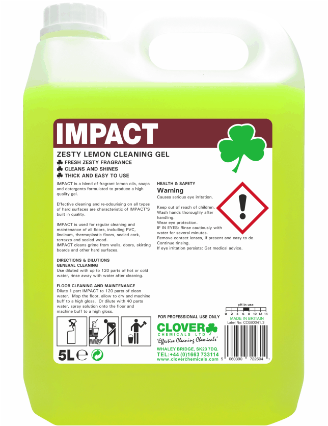 Impact High Impact Lemon Floor Gel - Emerald Hygiene Stores