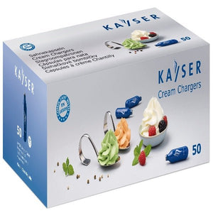 Kayser Cream Whipper Chargers 50 Bulbs Per Pack - Emerald Hygiene Stores