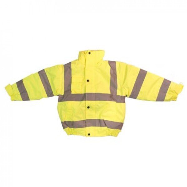 Kids Hi-Vis Bomber Jacket - Emerald Hygiene Stores