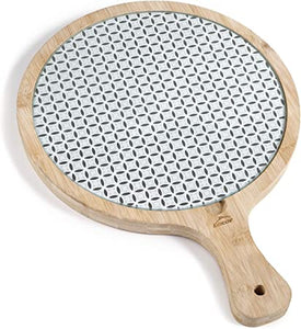 Lacor Glass and Bamboo Board Round - Emerald Hygiene Stores