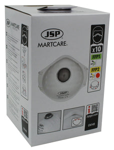 Martcare Moulded Mask FFP2 Valved - Box of 10 - Emerald Hygiene Stores