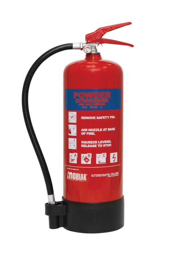 Mobiak Fire Extinguisher 6Kg Dry Powder - Emerald Hygiene Stores