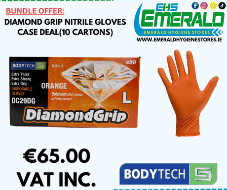 Nitrile Diamond Grip Gloves - Bundle Offer - Emerald Hygiene Stores