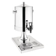Olympia 6.5 litre stainless steel milk dispenser with tap