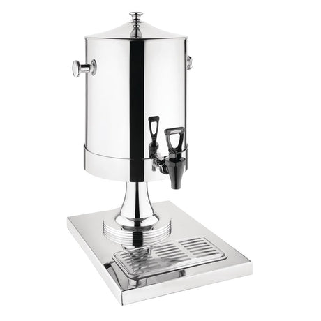 Olympia 6.5 litre stainless steel milk dispenser with tap