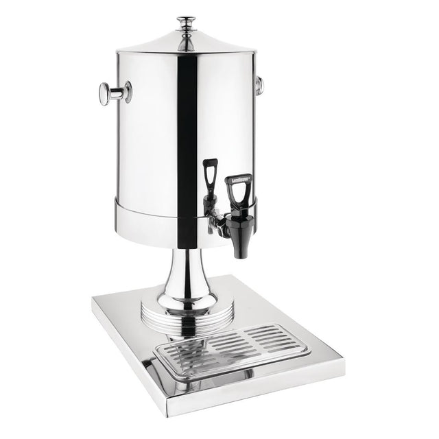 Olympia 6.5 litre stainless steel milk dispenser with tap