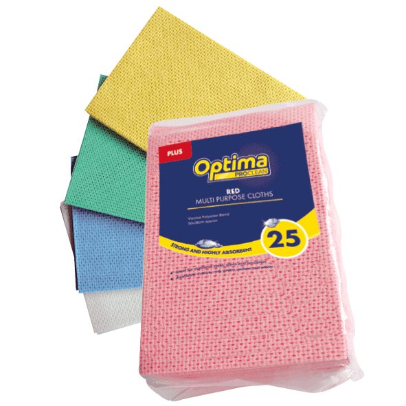 Optima Plus Multi Purpose Absorbent Cloths - Emerald Hygiene Stores