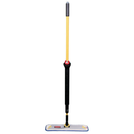 Rubbermaid HYGEN Pulse yellow microfibre spray mop kit with two pads