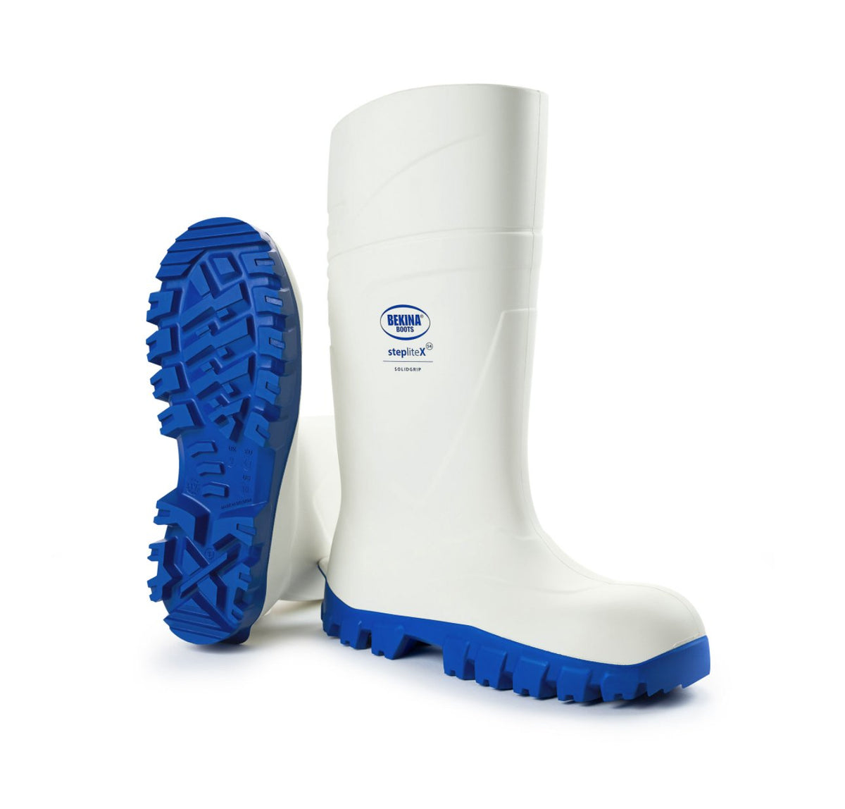 StepliteX SolidGrip, steel toe cap (S4), white - Emerald Hygiene Stores