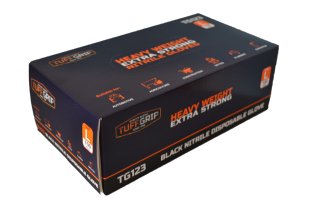 TUFFGRIP BLACK NITRILE GLOVES - Emerald Hygiene Stores