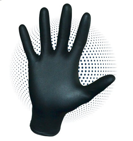 TUFFGRIP BLACK NITRILE GLOVES - Emerald Hygiene Stores